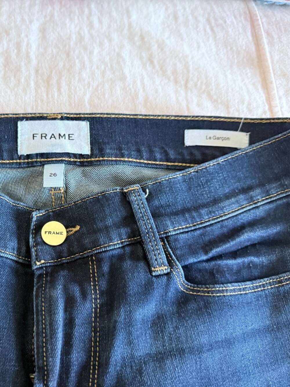 Frame Denim Le Garcon Women's Jeans size 26 - Picture 2 of 8